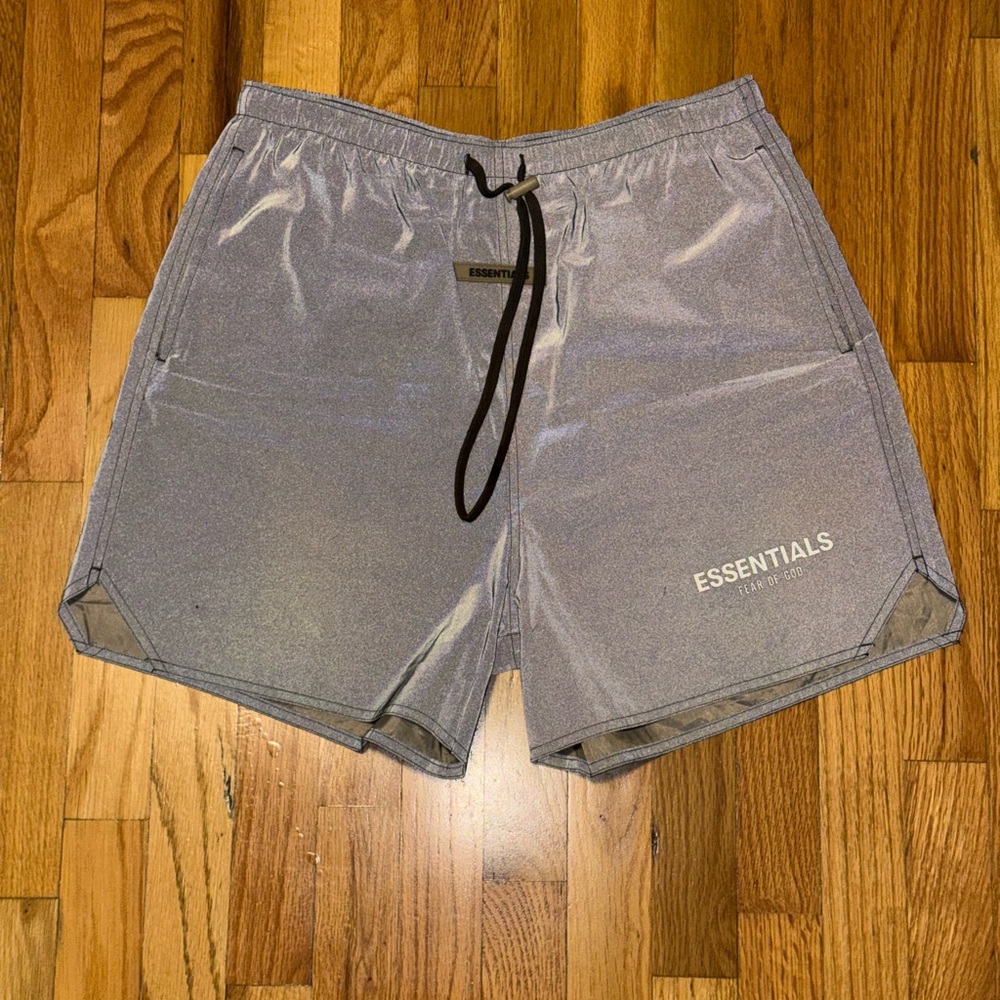 Fear of God Essentials ‘Reflective’ Men's Volley Shorts [USED]